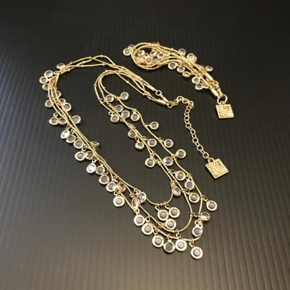 Anne Klein Antique Gold-Tone Necklace & Bracelet Set - Picture 5 of 7